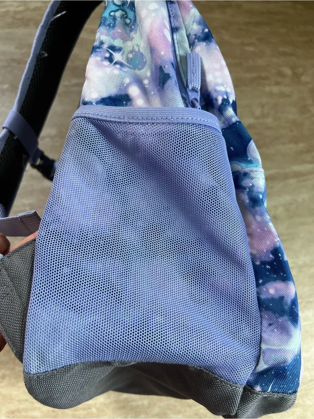 Lands' End Kids Galaxy Backpack - Purple Blue Pink Large 18”